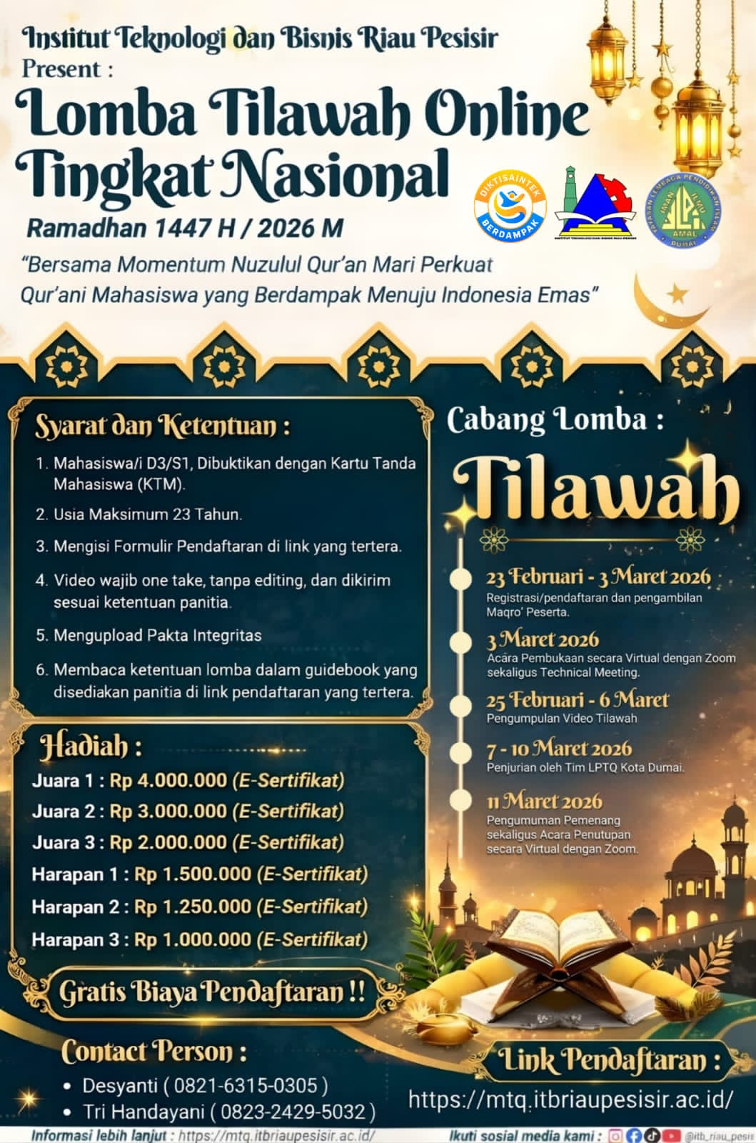 Flyer MTQ Ramadhan